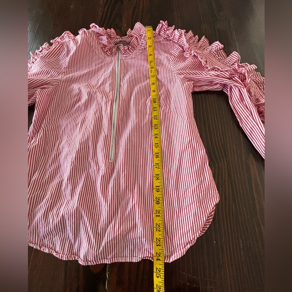 GREYSN | Red & White Striped Top | Pullover | Women’s Size Small - Picture 6 of 9